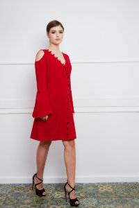 Rochie POISETTIA – colecția FLOWER SYMPHONY, Lavinia Leca