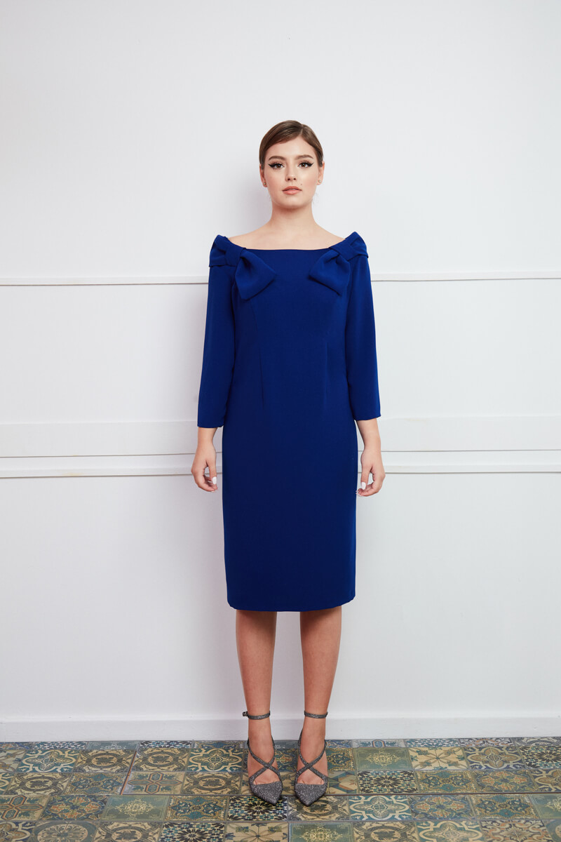 Rochia ASTER Lavinia Leca, model de cocktail de lungime medie